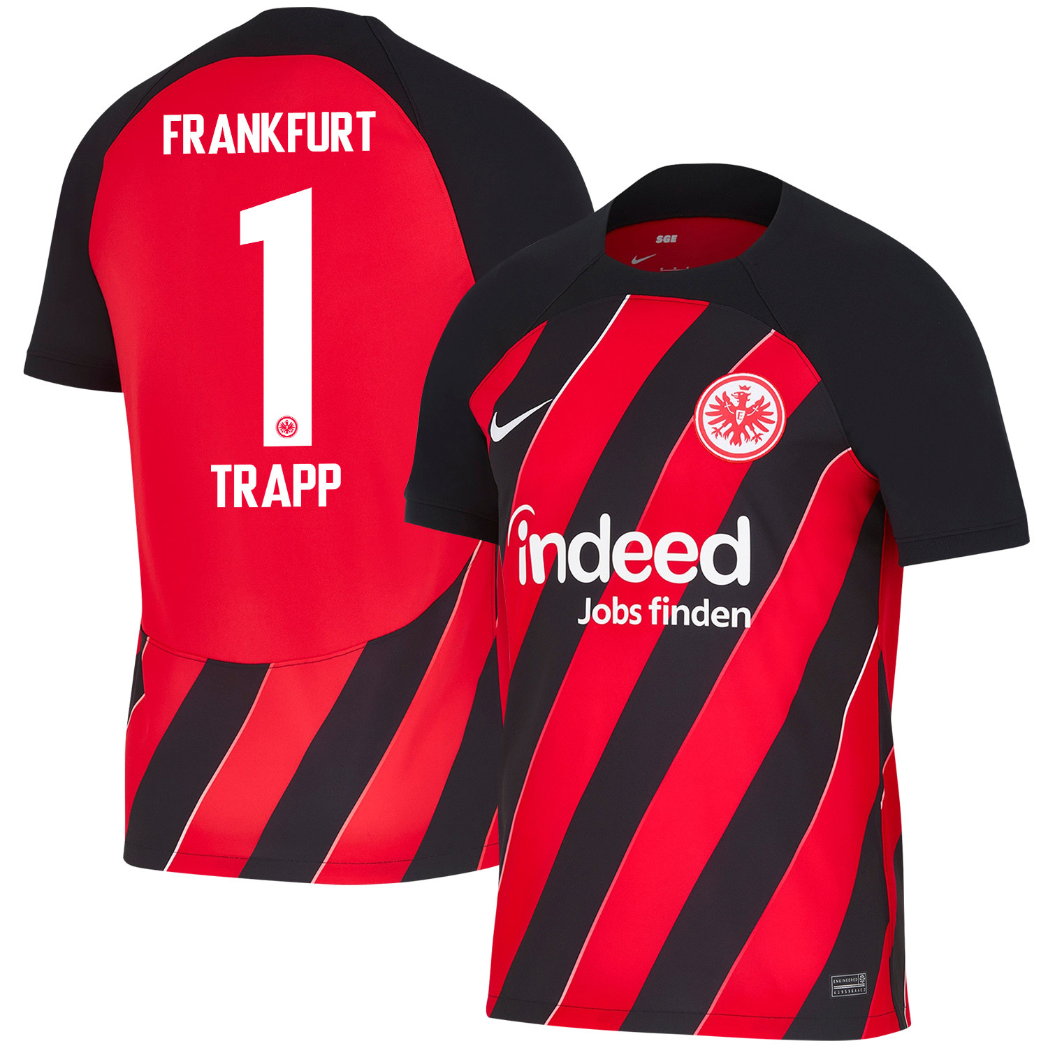 Kevin Trapp 1 Eintracht Frankfurt 2023-24 Home Men Jersey – Red