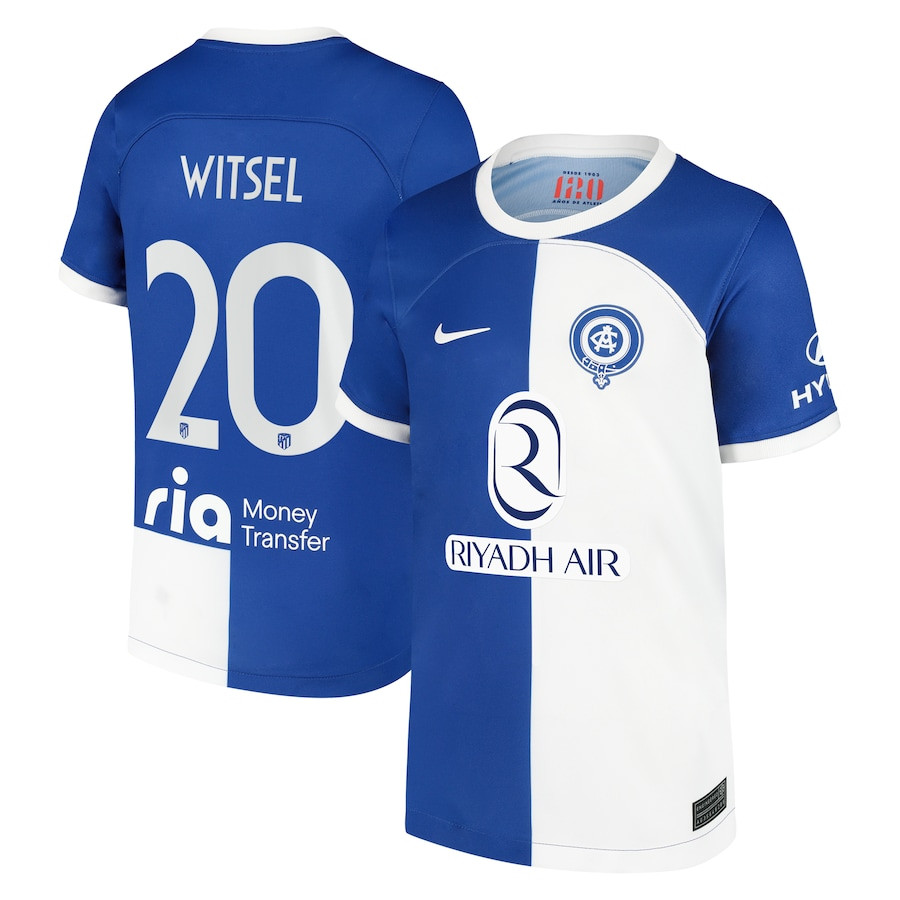 Axel Witsel 20 Atletico de Madrid 2023/24 Away Metropolitano Stadium YOUTH Jersey – Royal