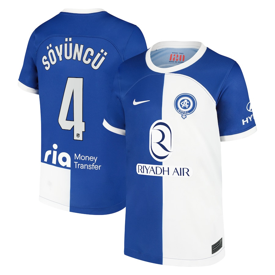 aglar Sync 4 Atletico de Madrid 2023/24 Away Stadium YOUTH Jersey – Royal