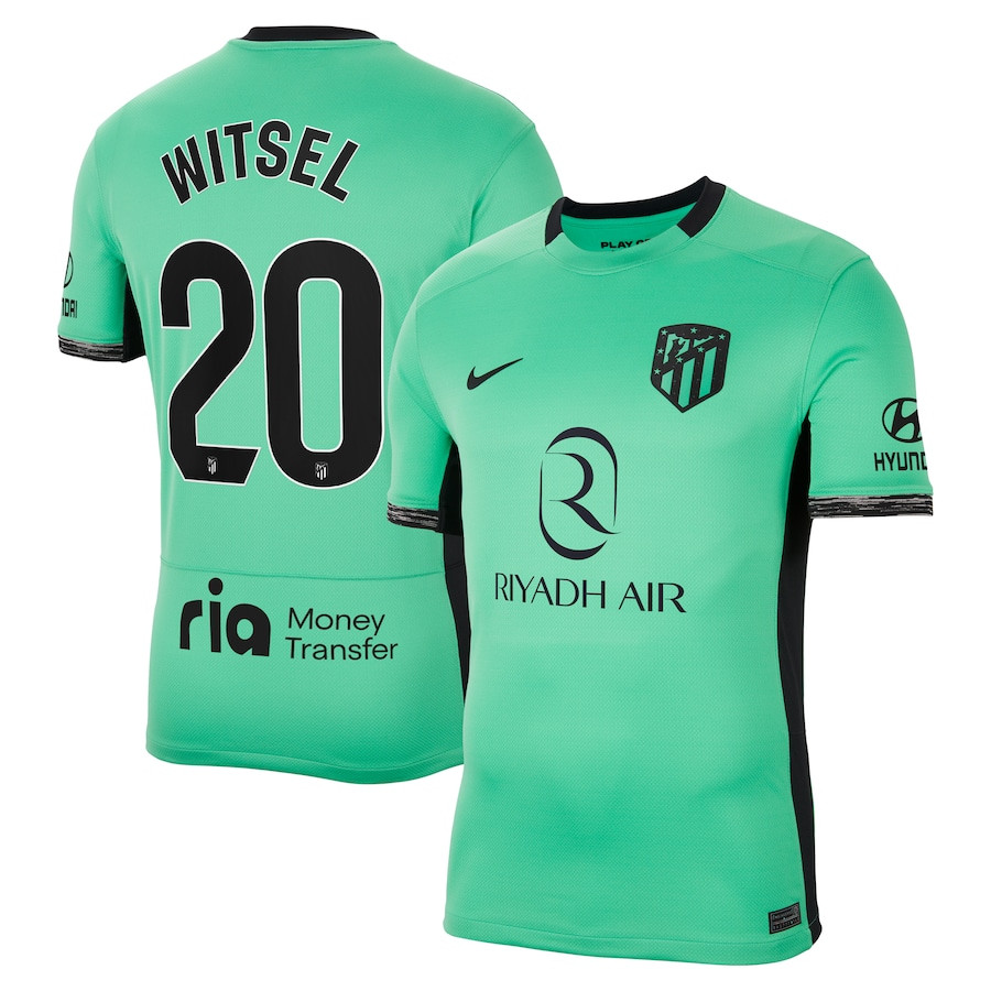 Axel Witsel 20 Atletico de Madrid 2023/24 Third Stadium Men Jersey – Turquoise