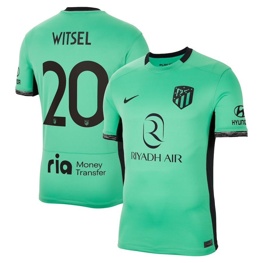 Axel Witsel 20 Atletico de Madrid 2023/24 Third Metropolitano Stadium Men Jersey – Turquoise