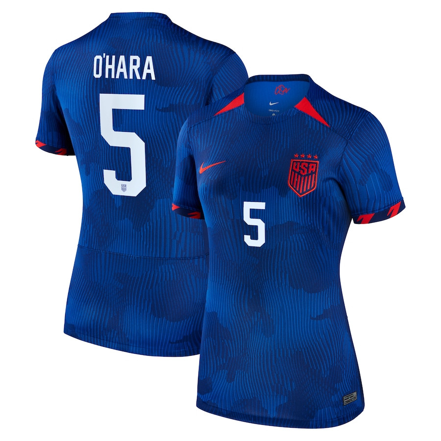 Kelley O'Hara 5 USWNT 2023 Away Women Jersey – Royal