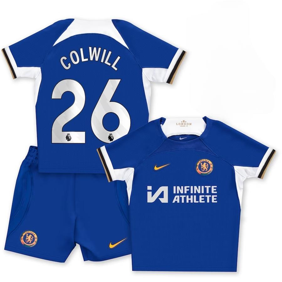 Levi Colwill 26 Chelsea 2023-24 Home Stadium YOUTH Kit Jersey – Blue