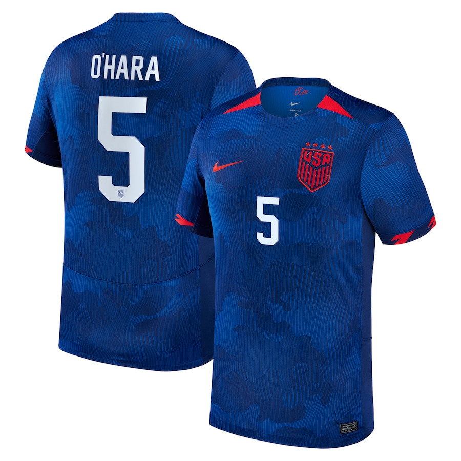 Kelley O'Hara 5 USWNT 2023 Away Men Jersey – Royal