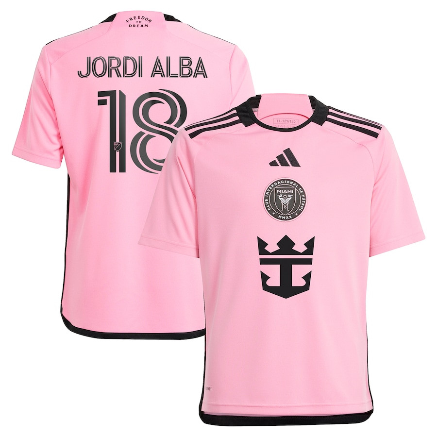 Jordi Alba Ramos 18 Inter Miami CF 2024 2getherness YOUTH Jersey – Pink