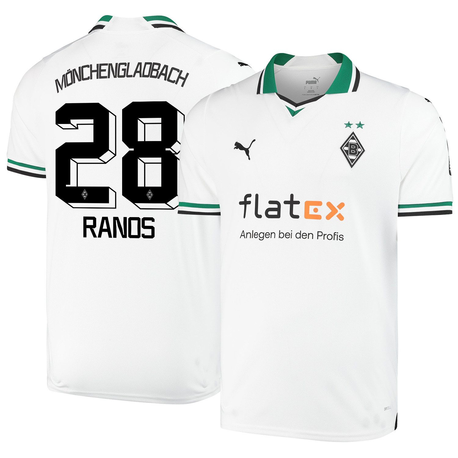 Grant-Leon Ranos 28 Borussia Mnchengladbach 2023-24 Home Men Jersey – White