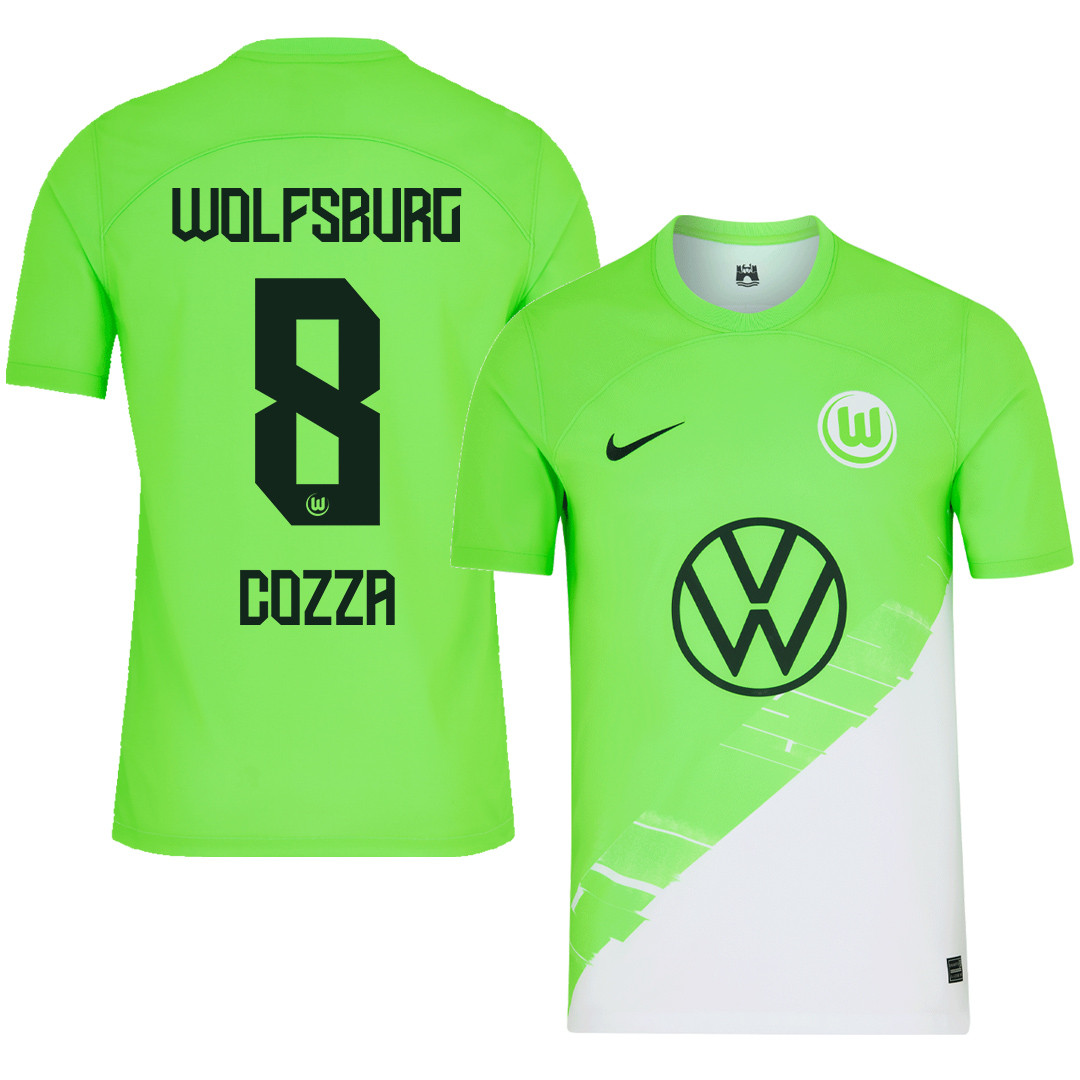 Nicolas Cozza 8 VfL Wolfsburg 2023-24 Home Men Jersey – Green