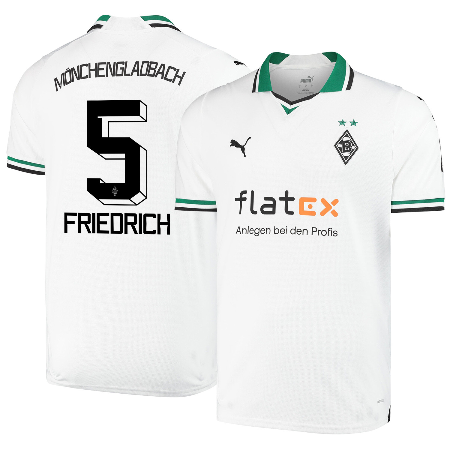 Marvin Friedrich 5 Borussia Mnchengladbach 2023-24 Home Men Jersey – White