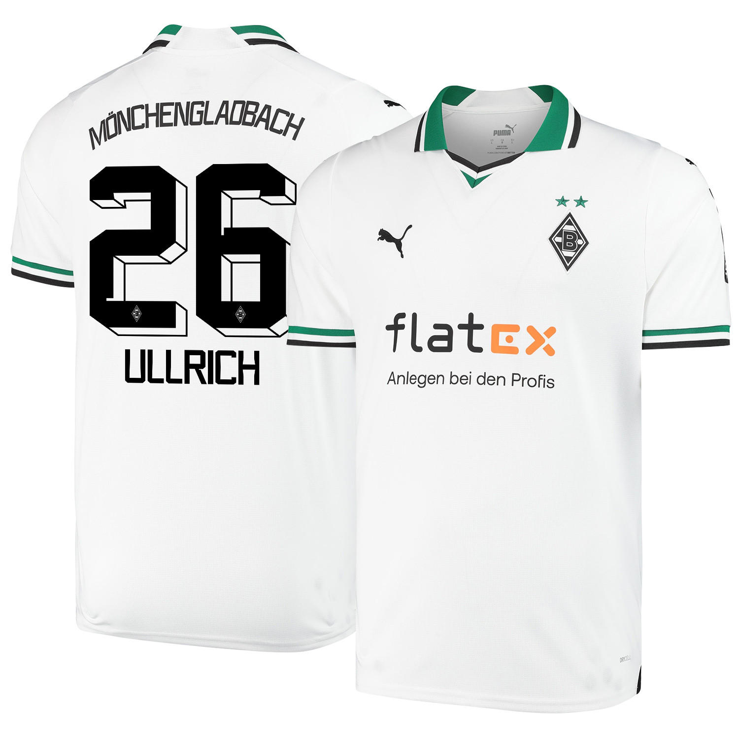 Lukas Ullrich 26 Borussia Mnchengladbach 2023-24 Home Men Jersey – White