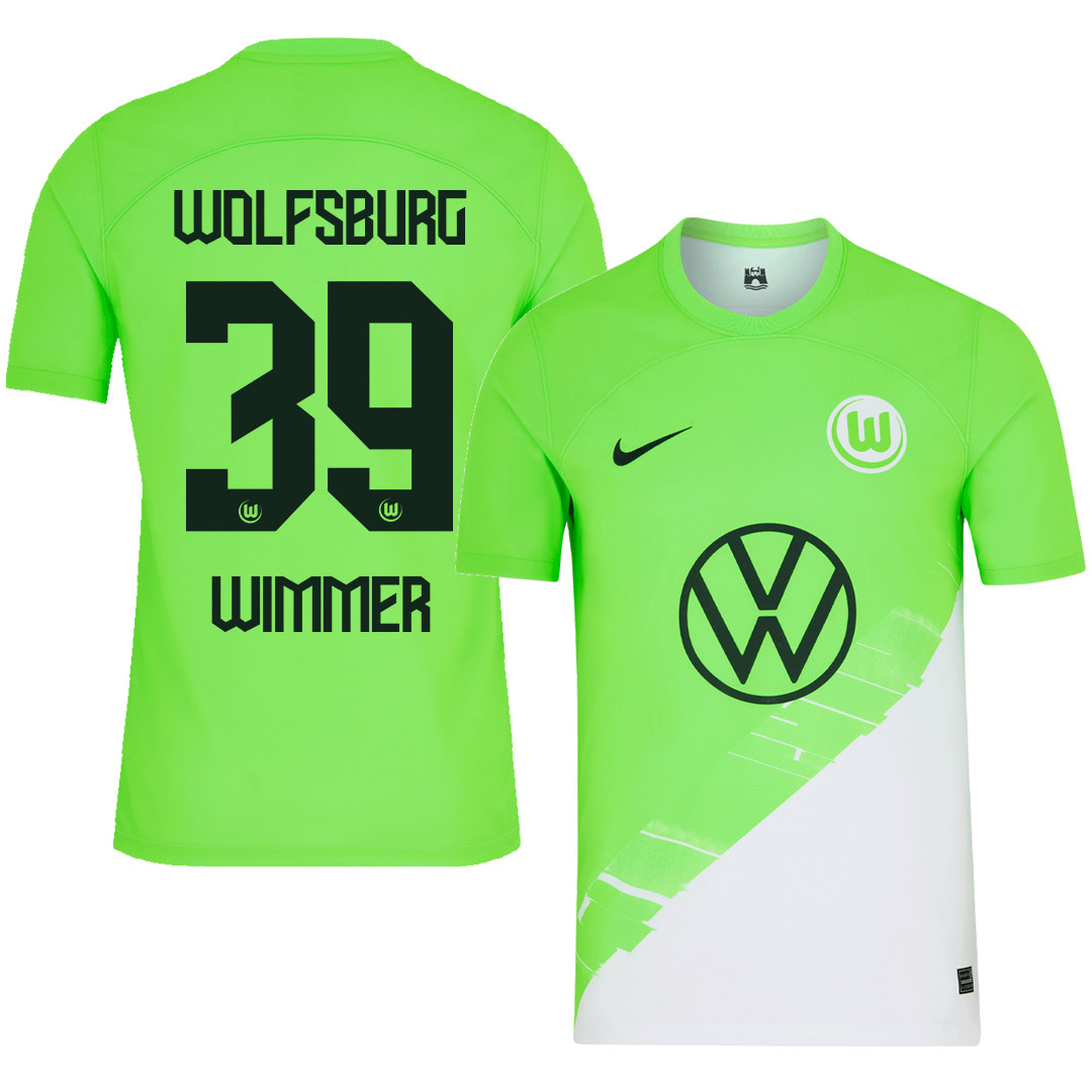 Patrick Wimmer 39 VfL Wolfsburg 2023-24 Home Men Jersey – Green