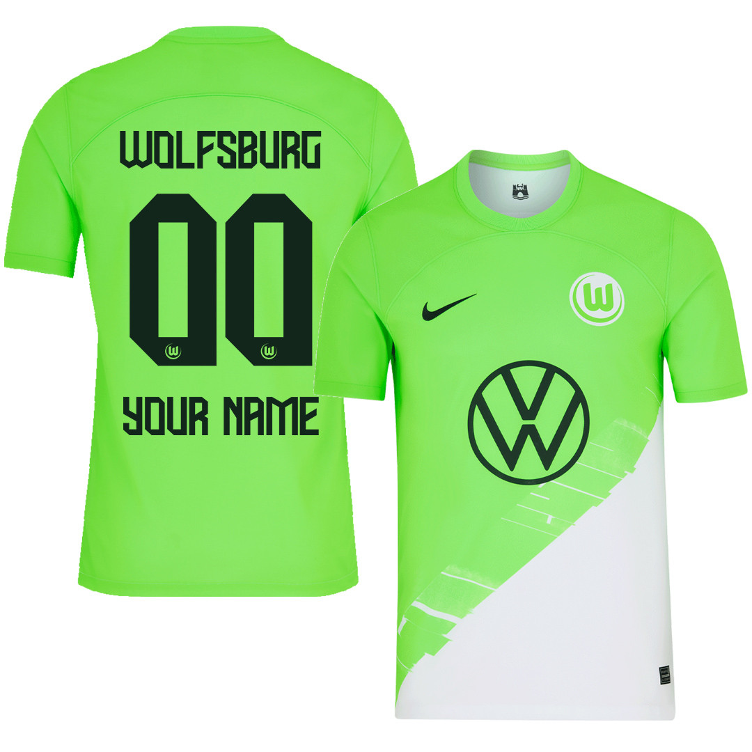 00 VfL Wolfsburg 2023-24 Home Men Jersey – Green