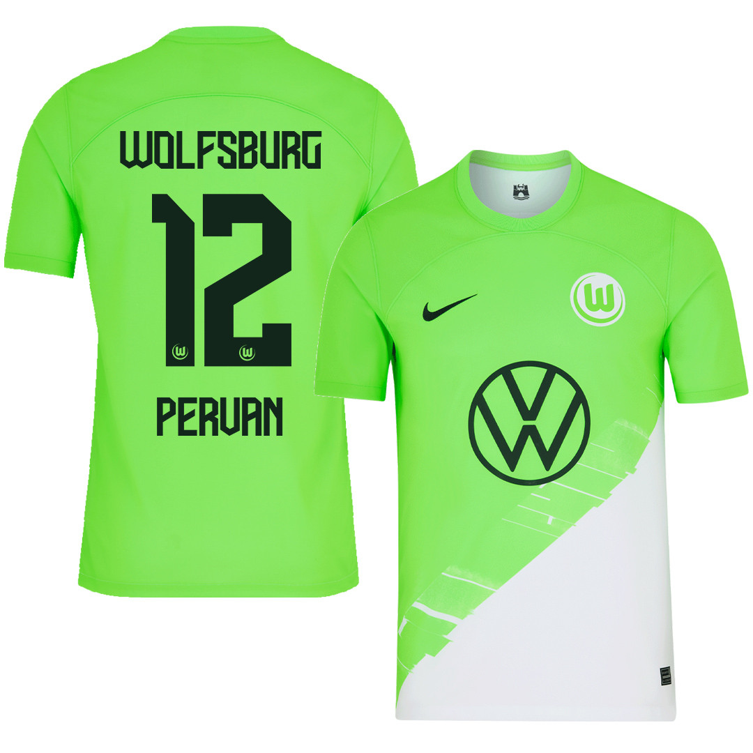 Pavao Pervan 12 VfL Wolfsburg 2023-24 Home Men Jersey – Green