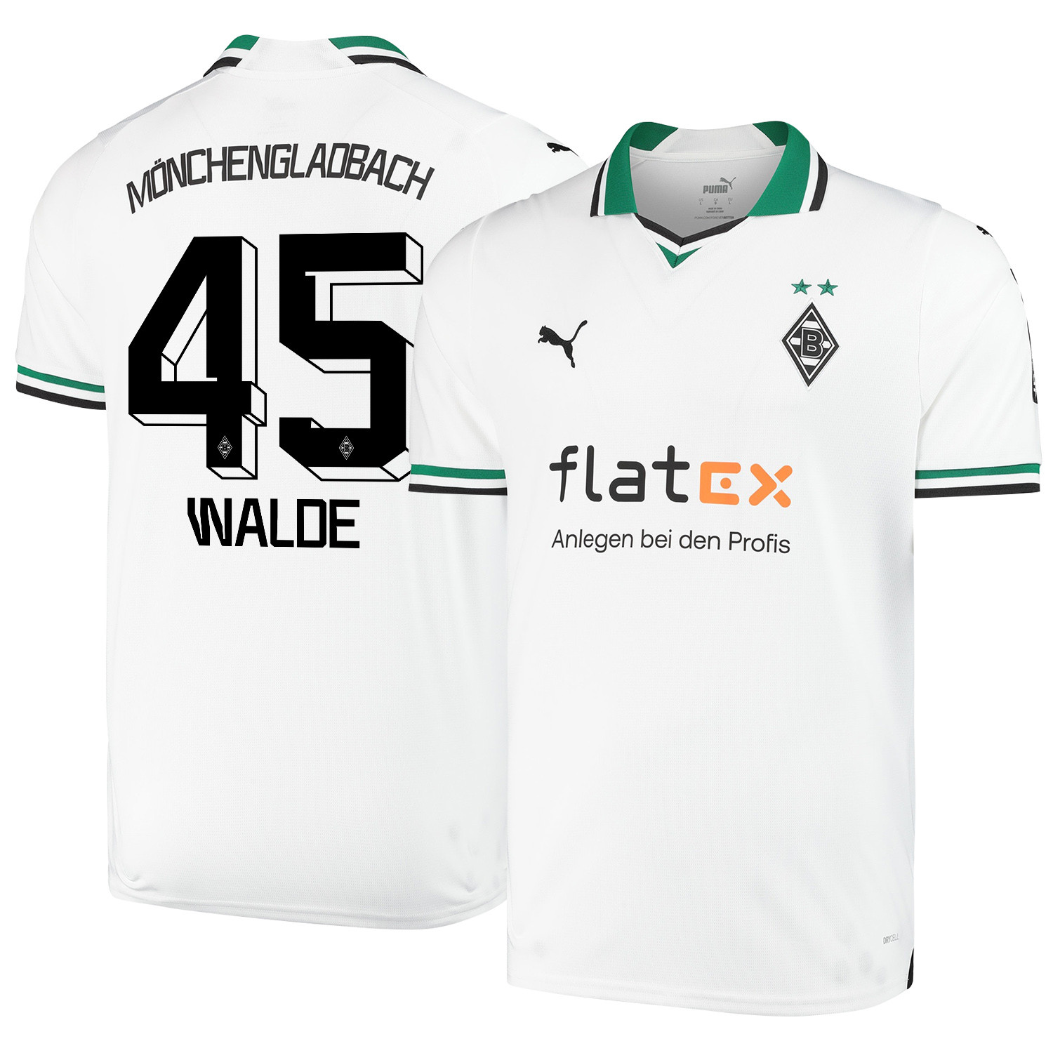 Simon Walde 45 Borussia Mnchengladbach 2023-24 Home Men Jersey – White