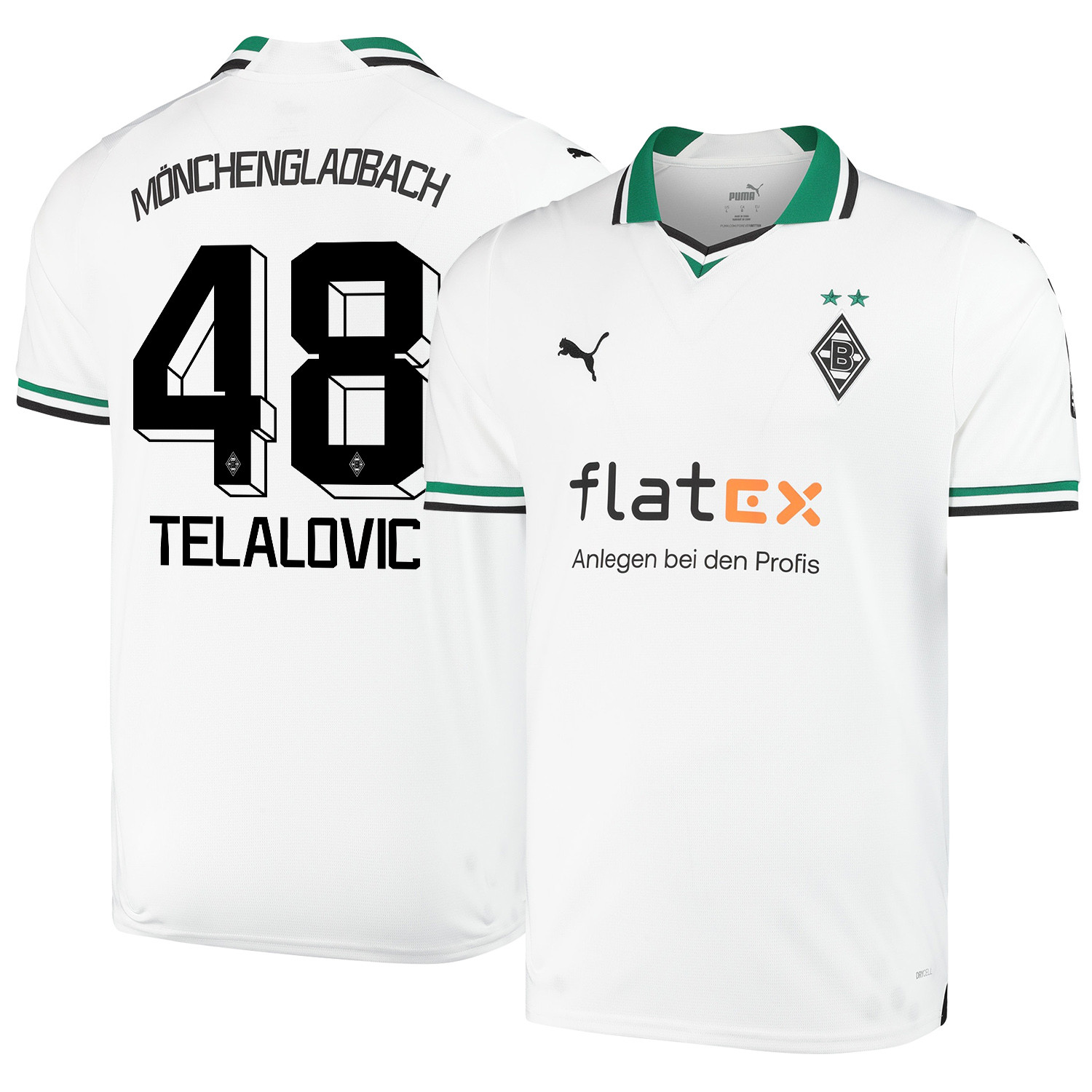 Semir Telalovic 48 Borussia Mnchengladbach 2023-24 Home Men Jersey – White