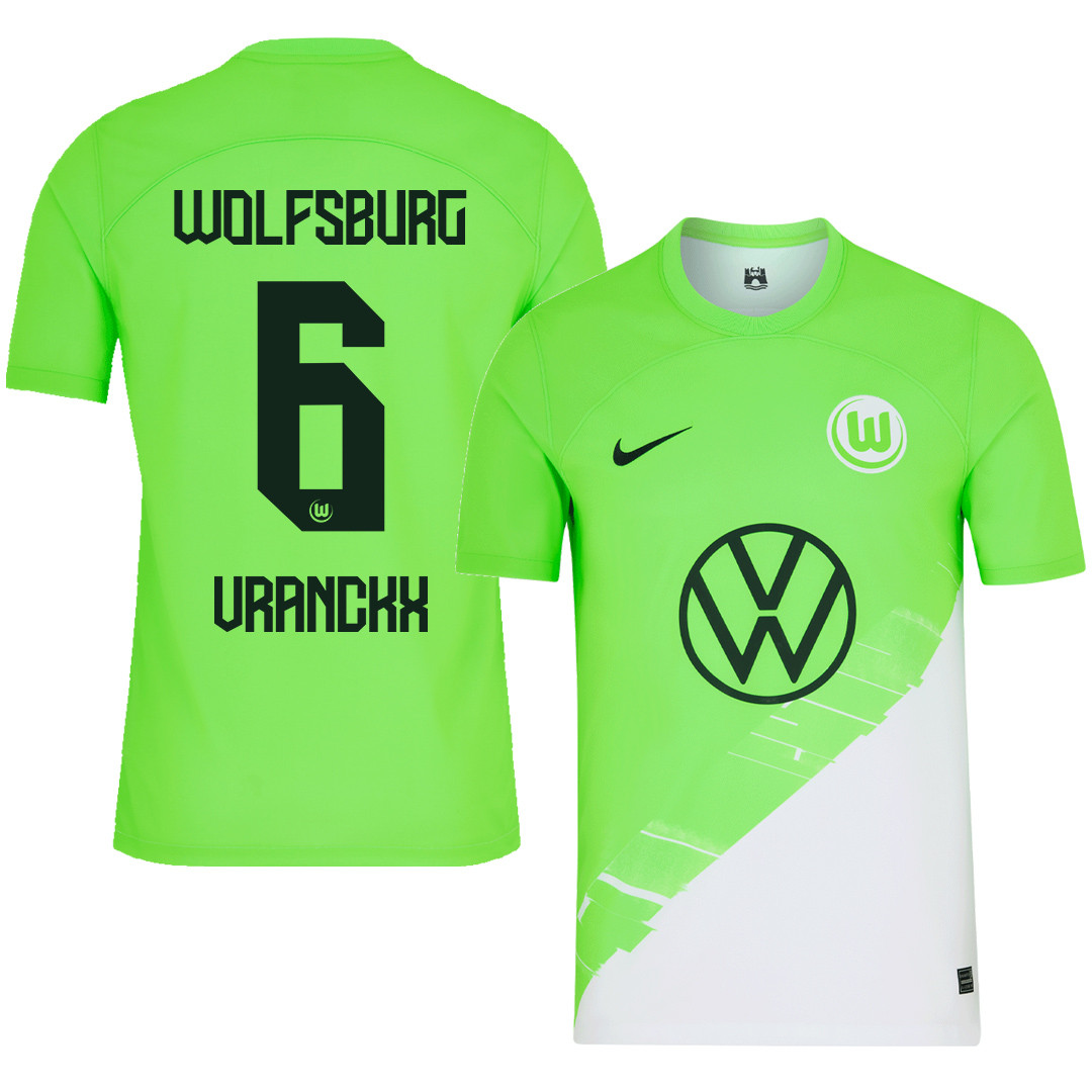 Aster Vranckx 6 VfL Wolfsburg 2023-24 Home Men Jersey – Green