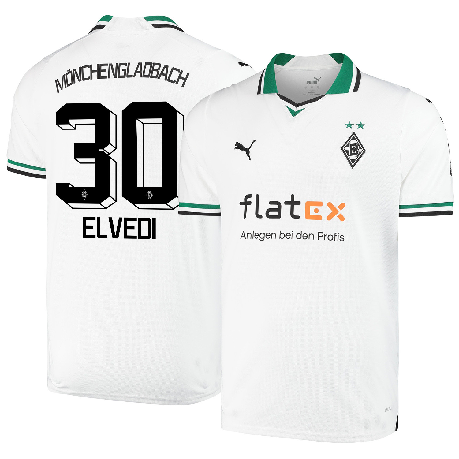 Nico Elvedi 30 Borussia Mnchengladbach 2023-24 Home Men Jersey – White