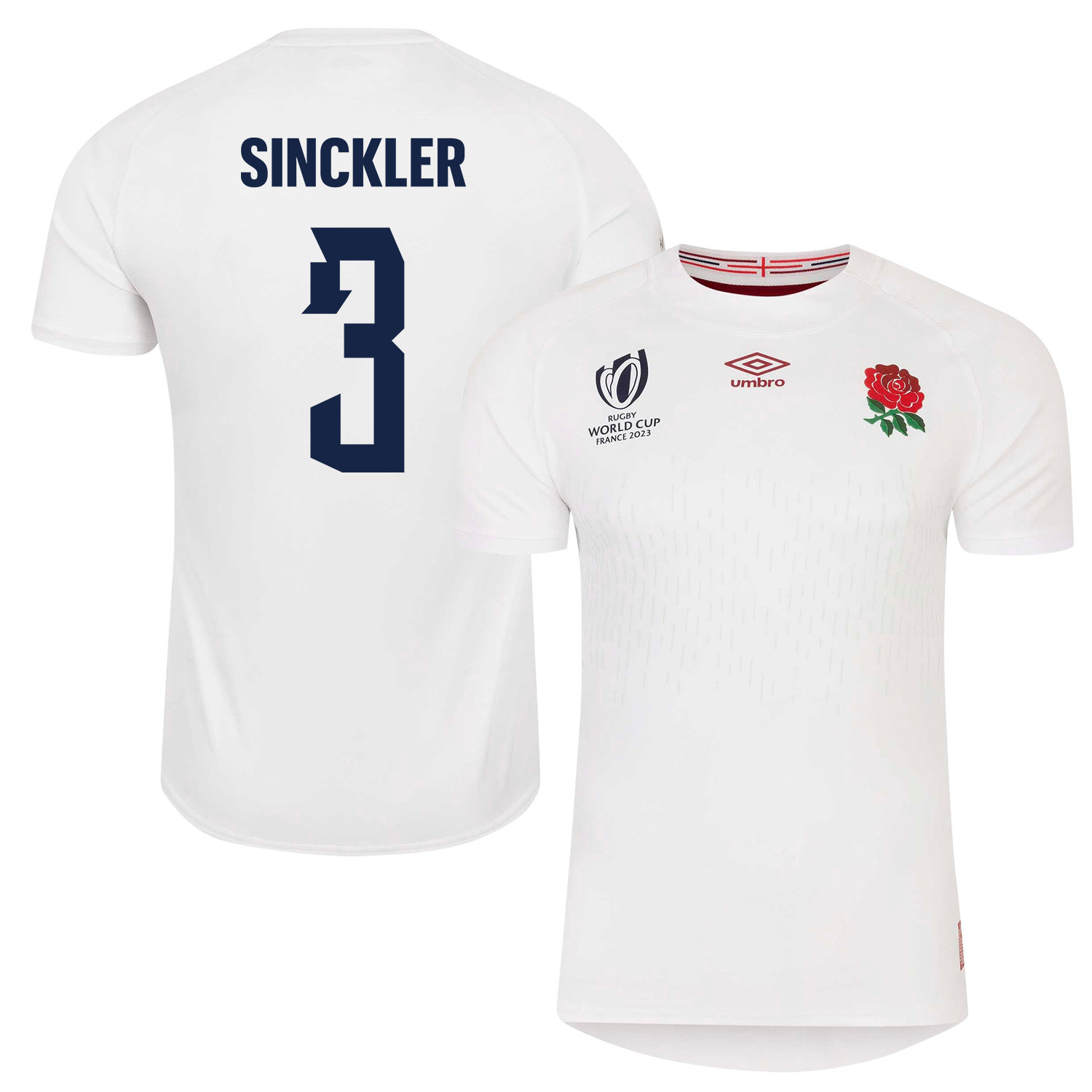Kyle Sinckler 3 England Rb World Cup 2023 Home Men Jersey – White