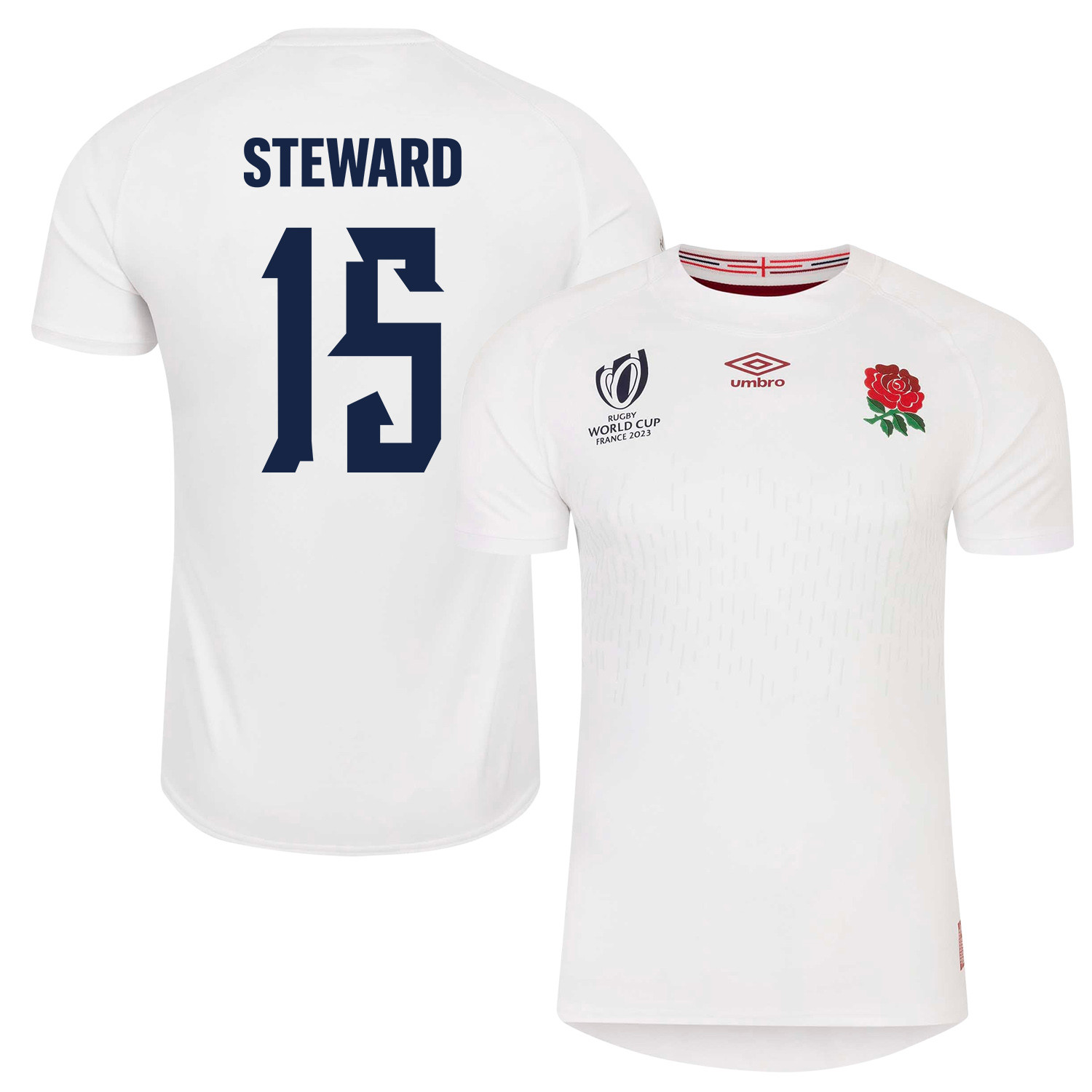 Freddie Steward 15 England Rb World Cup 2023 Home Men Jersey – White