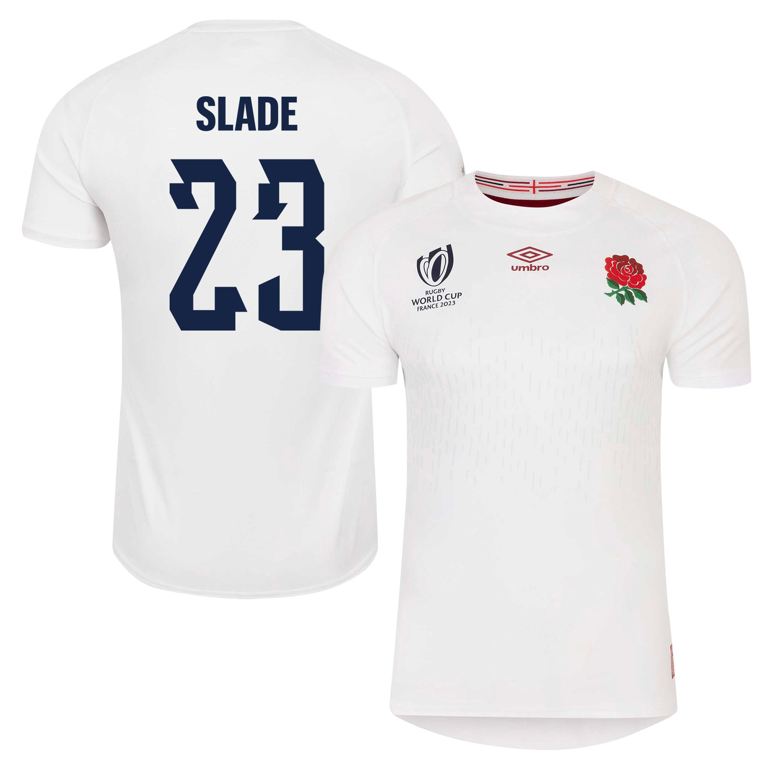 Henry Slade 23 England Rb World Cup 2023 Home Men Jersey – White