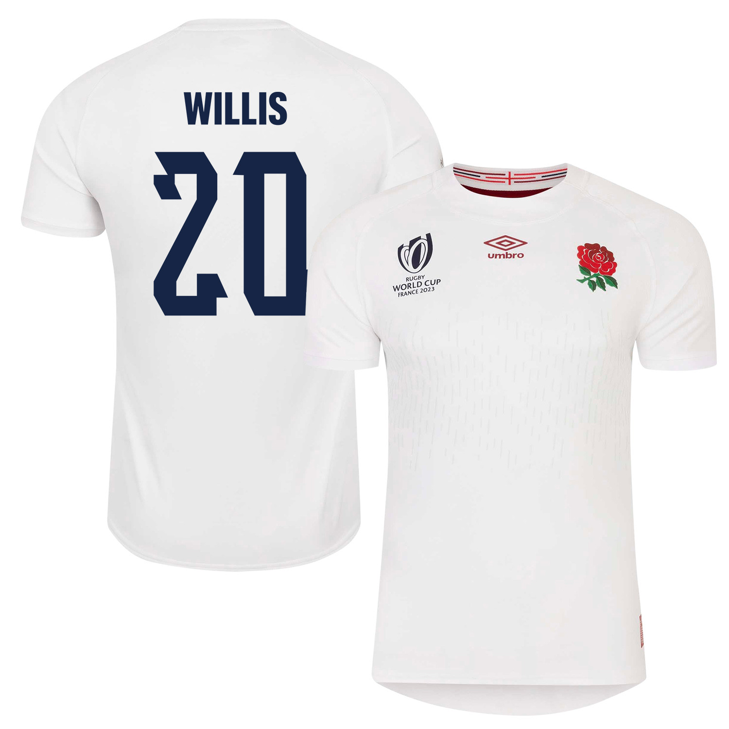 Tom Willis 20 England Rb World Cup 2023 Home Men Jersey – White