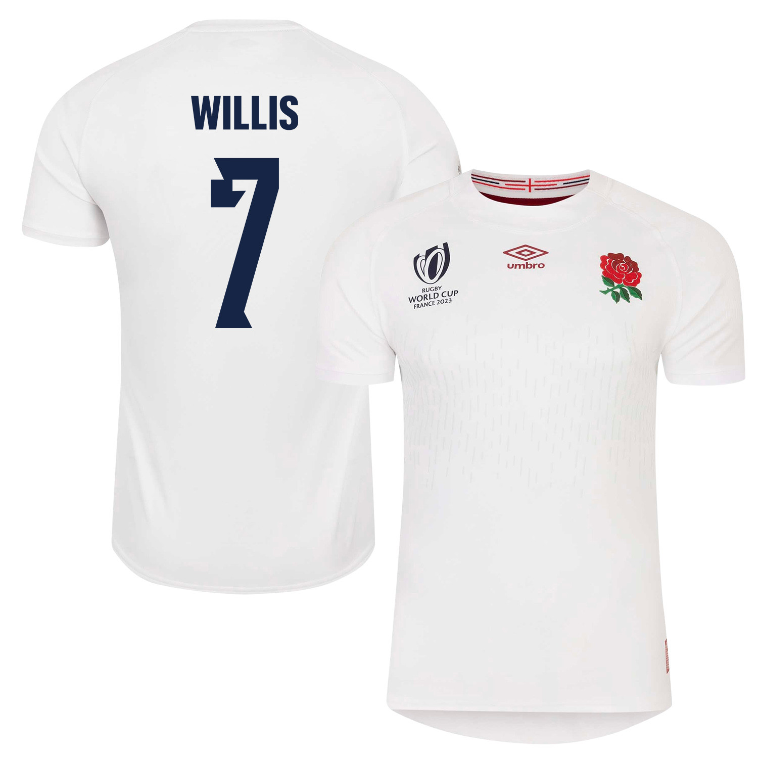 Jack Willis 7 England Rb World Cup 2023 Home Men Jersey – White