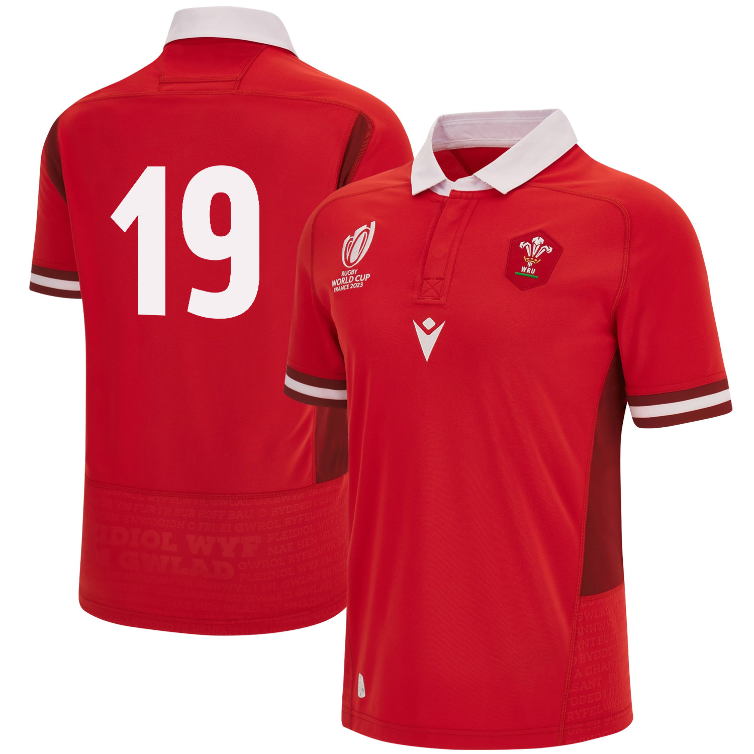 Adam Beard 19 Wales Rb World Cup 2023 Home Men Jersey – Red