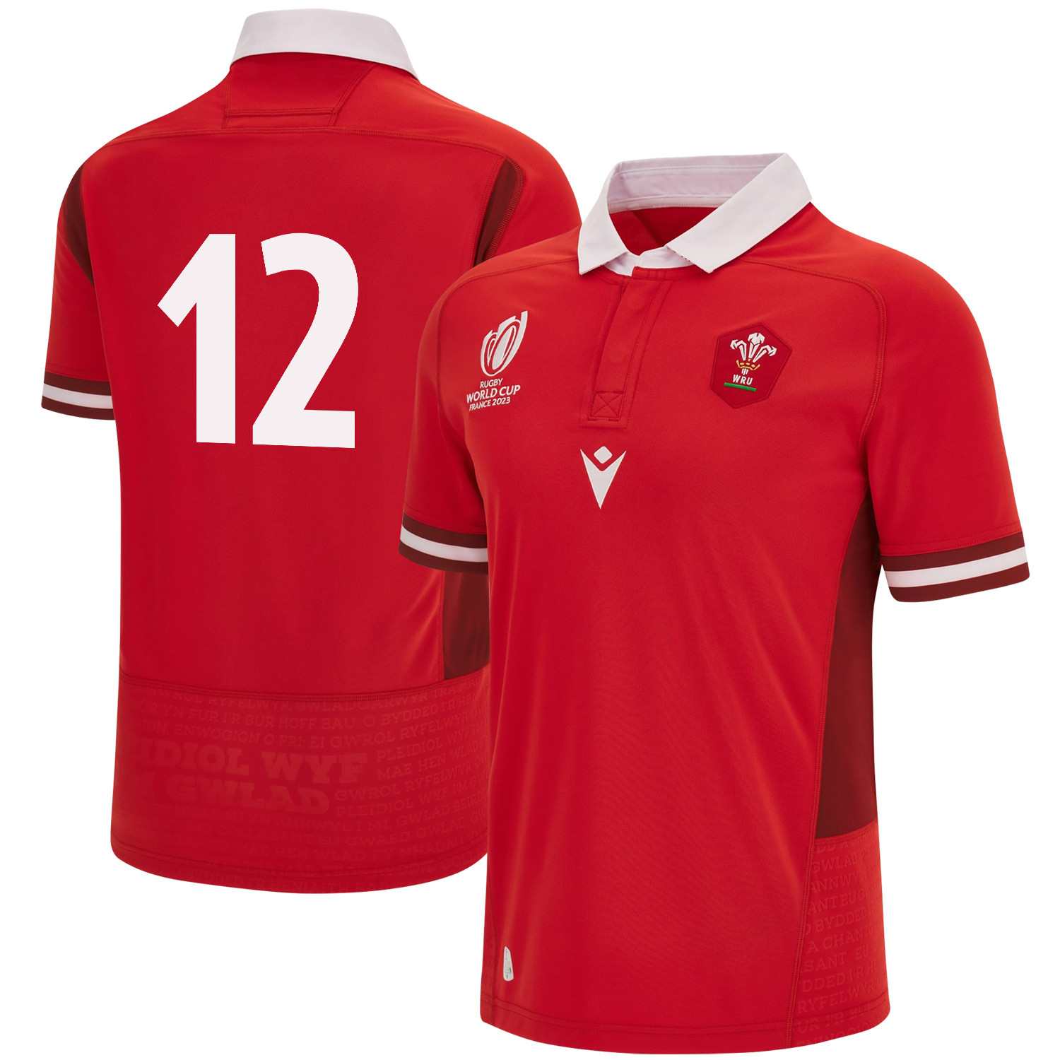 Nick Tompkins 12 Wales Rb World Cup 2023 Home Men Jersey – Red