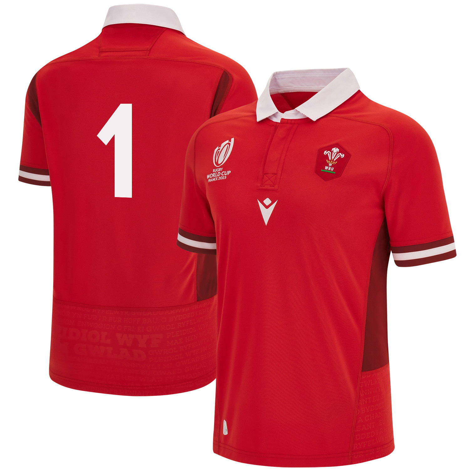 Nicky Smith 1 Wales Rb World Cup 2023 Home Men Jersey – Red