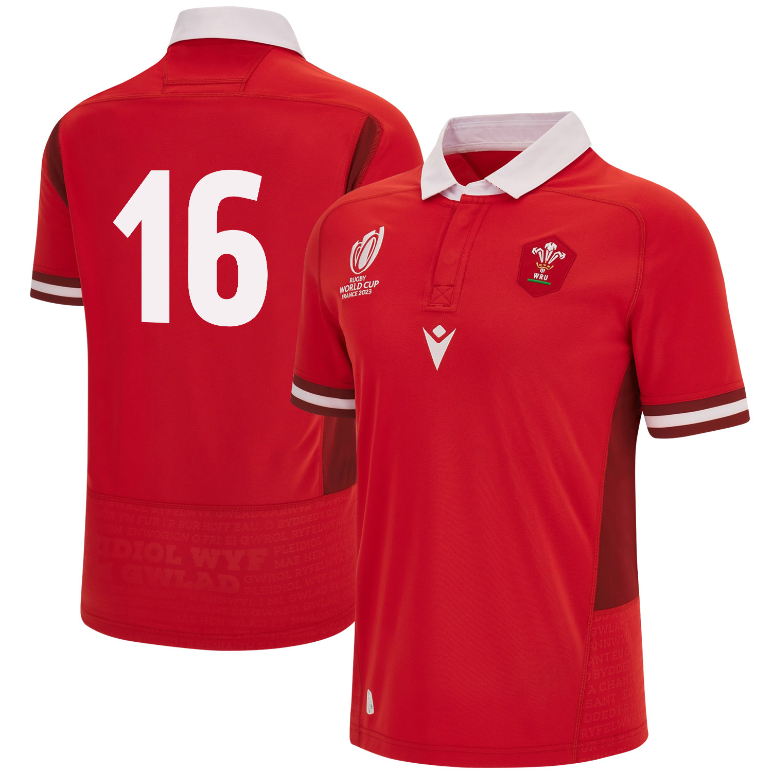 Elliot Dee 16 Wales Rb World Cup 2023 Home Men Jersey – Red