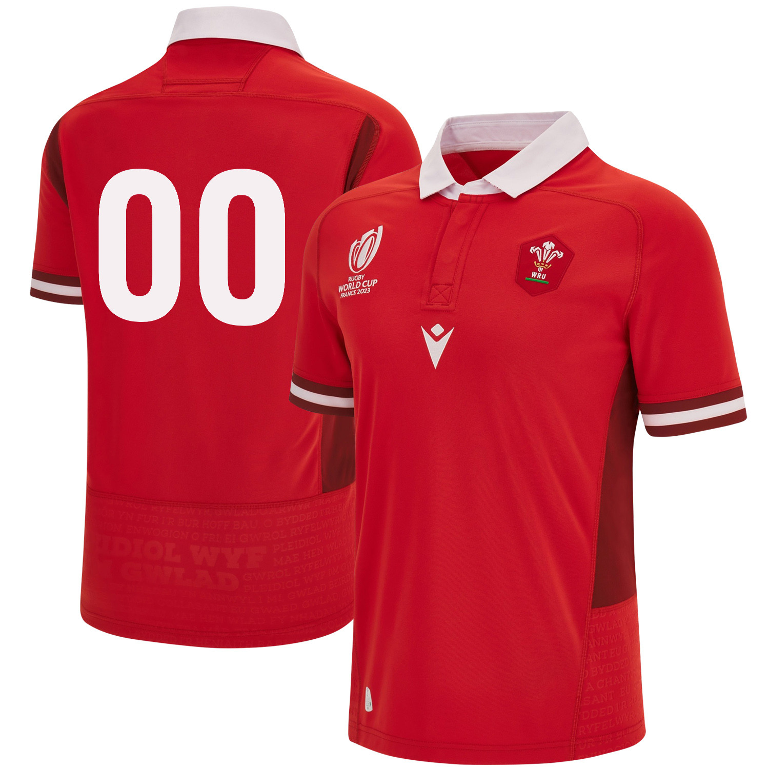 Wales Rb World Cup 2023 Home Custom Number Men Jersey – Red