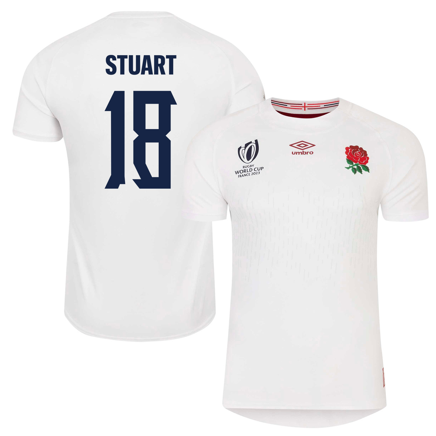 Will Stuart 18 England Rb World Cup 2023 Home Men Jersey – White