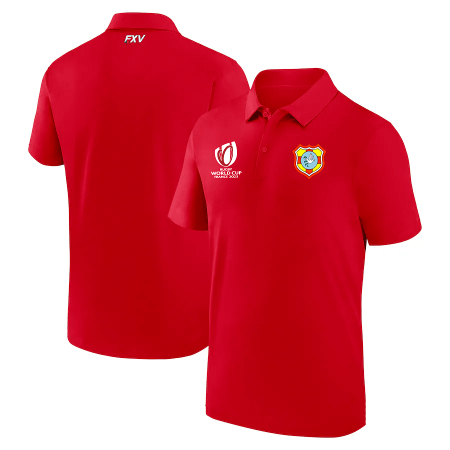 Tonga Rb World Cup 2023 Polo Shirt – Red, Men
