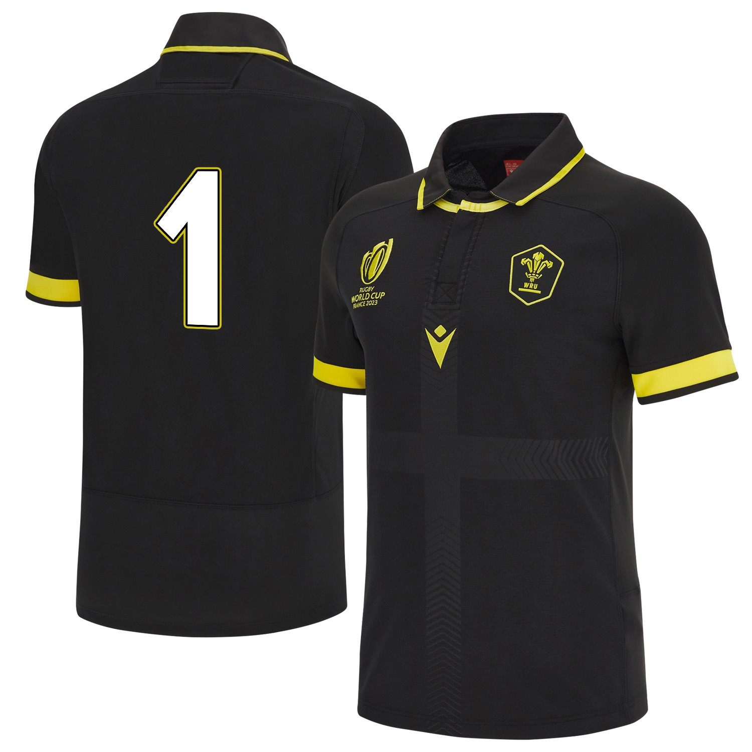 Nicky Smith 1 Wales Rb World Cup 2023 Away Men Jersey – Black