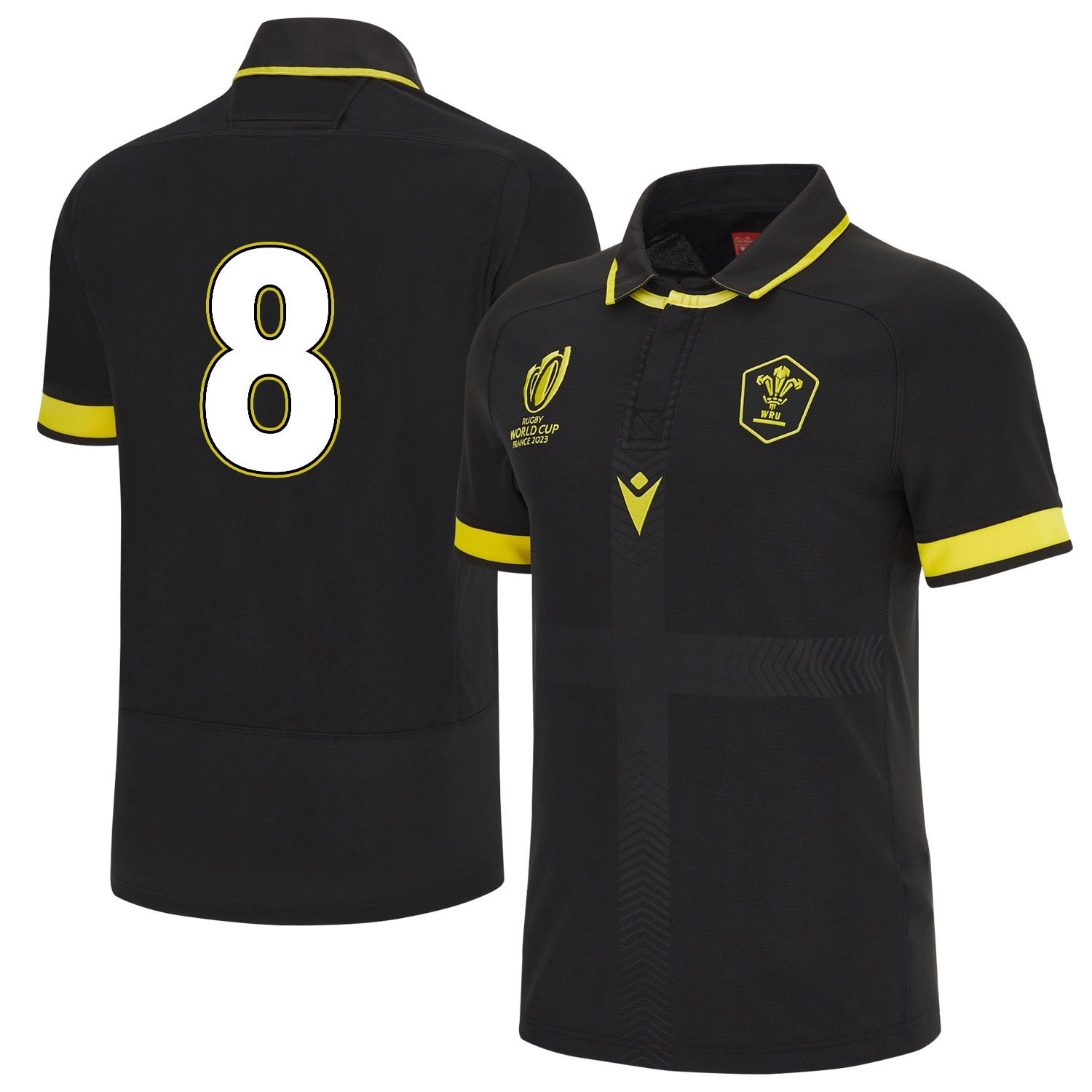 Toby Faletau 8 Wales Rb World Cup 2023 Away Men Jersey – Black