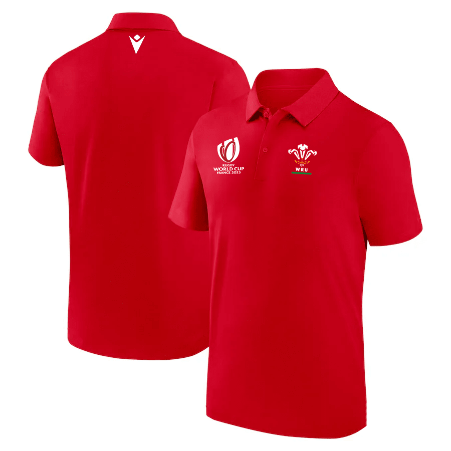 Wales Rb World Cup 2023 Polo Shirt – Red, Men