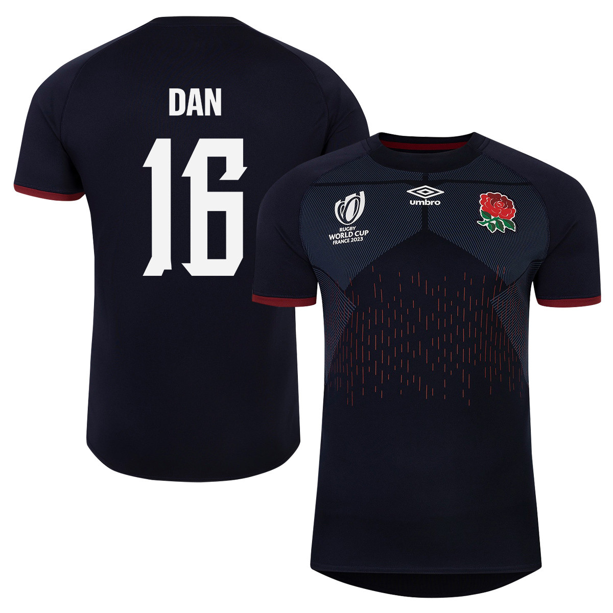 Theo Dan 16 England Rb World Cup 2023 Alternate Jersey – Navy – Men