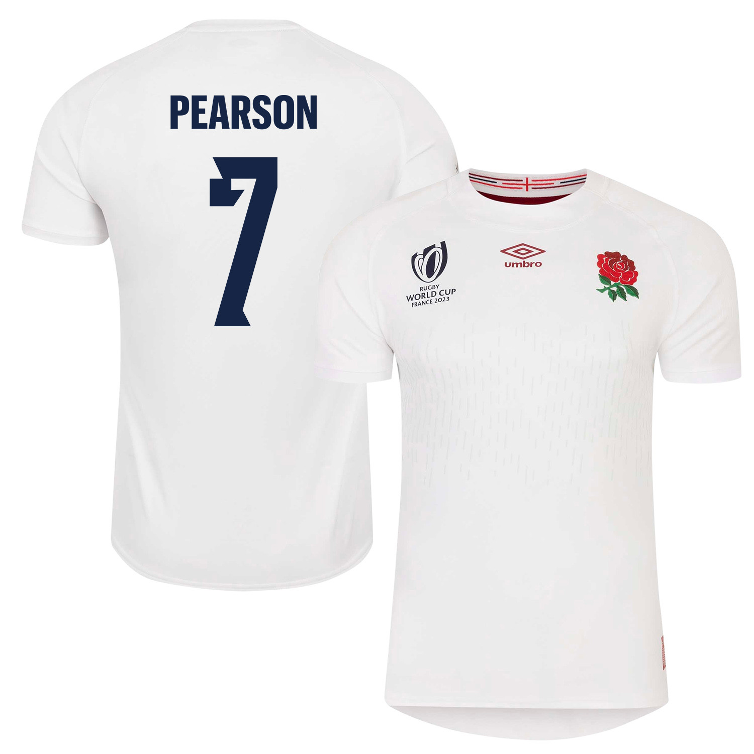 Tom Pearson 7 England Rb World Cup 2023 Home Men Jersey – White