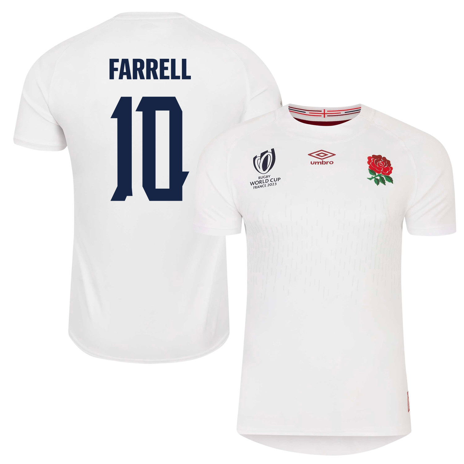 Owen Farrell 10 England Rb World Cup 2023 Home Men Jersey – White