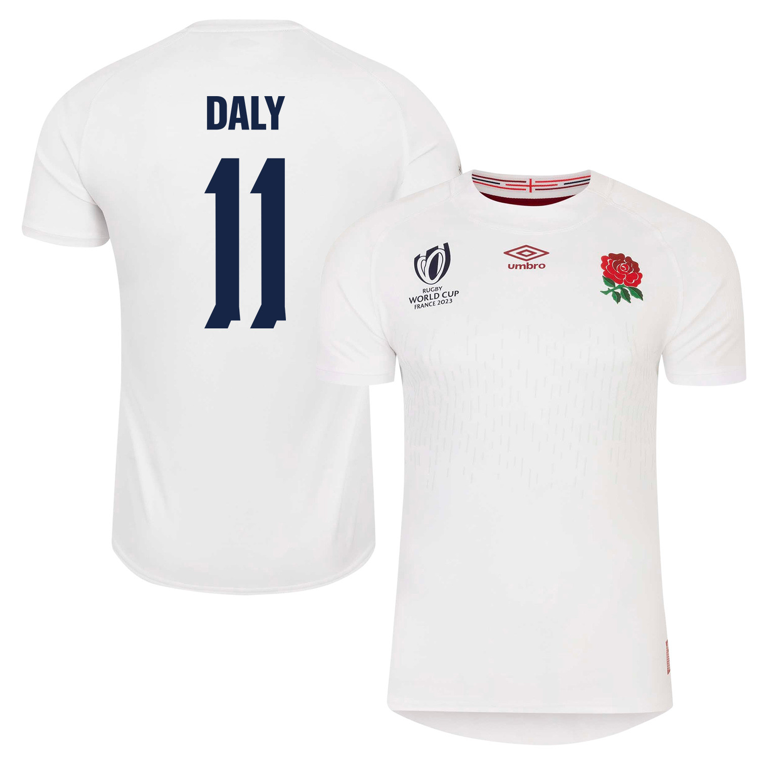 Elliot Daly 11 England Rb World Cup 2023 Home Men Jersey – White