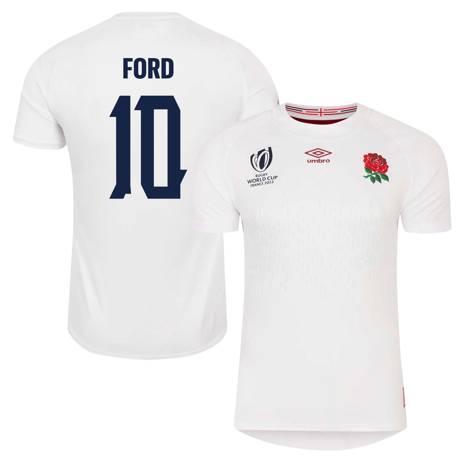 George Ford 10 England Rb World Cup 2023 Home Men Jersey – White