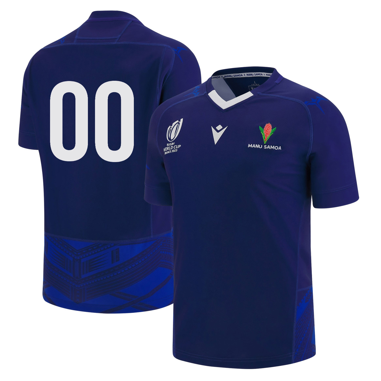 Samoa Rb World Cup 2023 Custom Number Home Jersey – Blue, Men