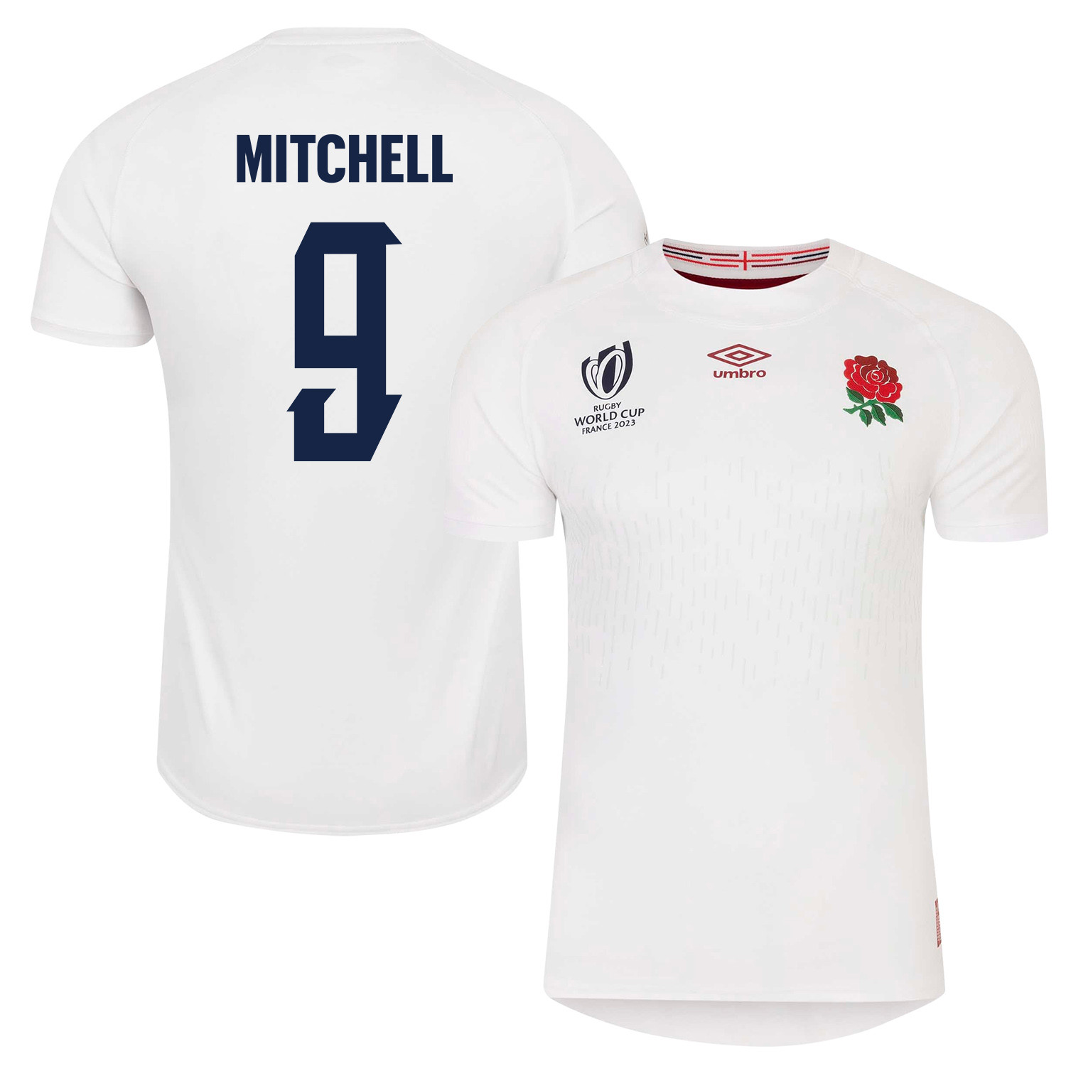Alex Mitchell 9 England Rb World Cup 2023 Home Men Jersey – White