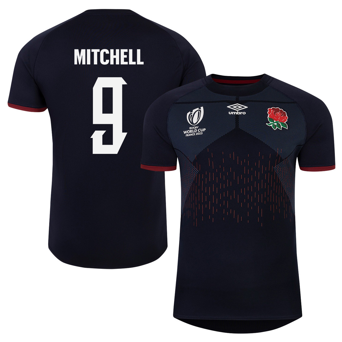 Alex Mitchell 9 England Rb World Cup 2023 Alternate Jersey – Navy – Men