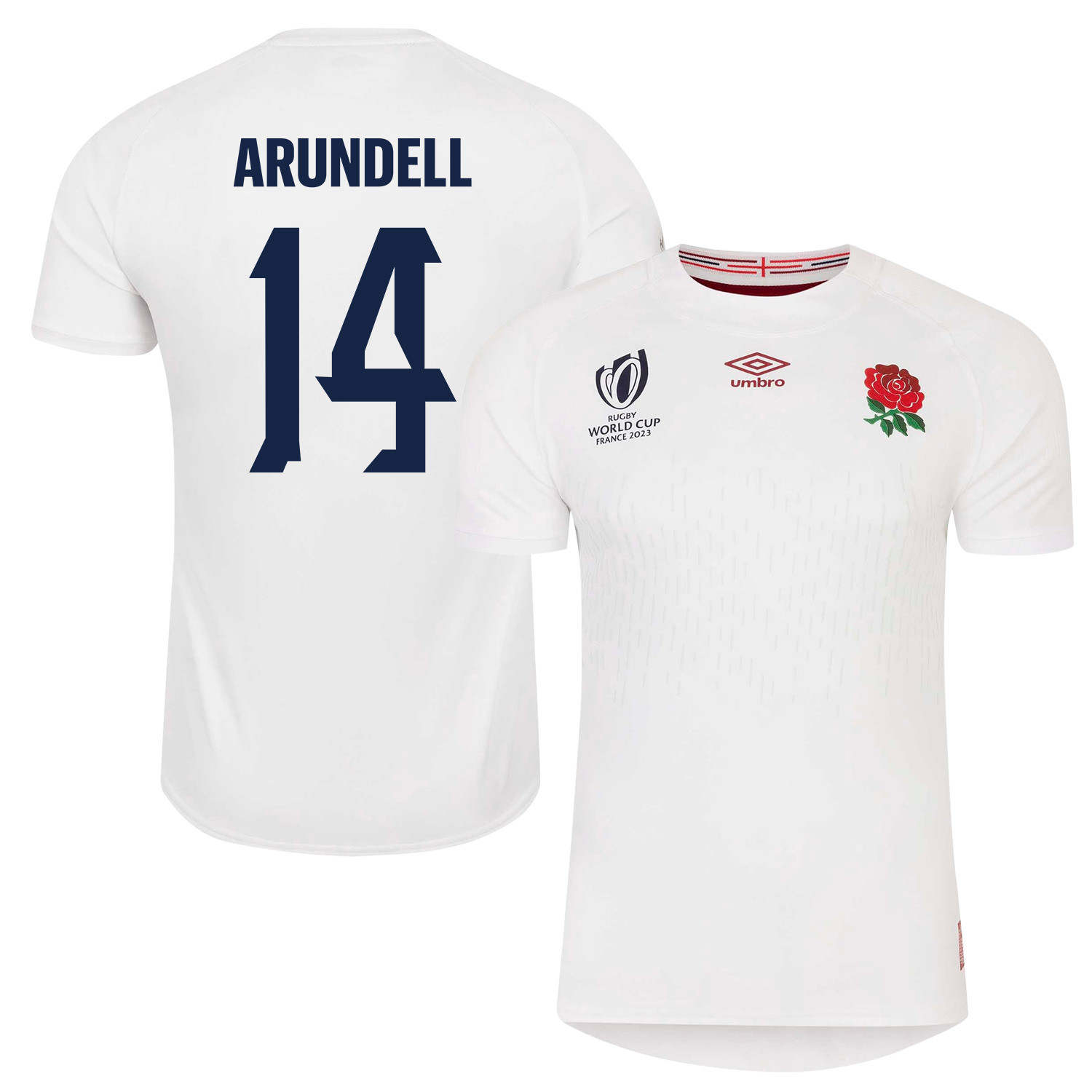 Henry Arundell 14 England Rb World Cup 2023 Home Men Jersey – White
