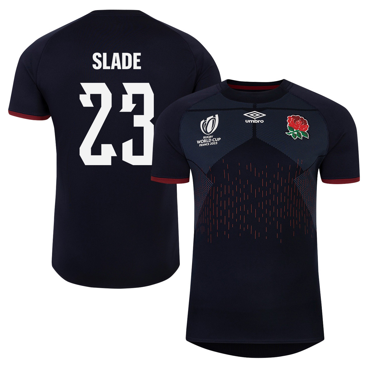 Henry Slade 23 England Rb World Cup 2023 Alternate Jersey – Navy – Men