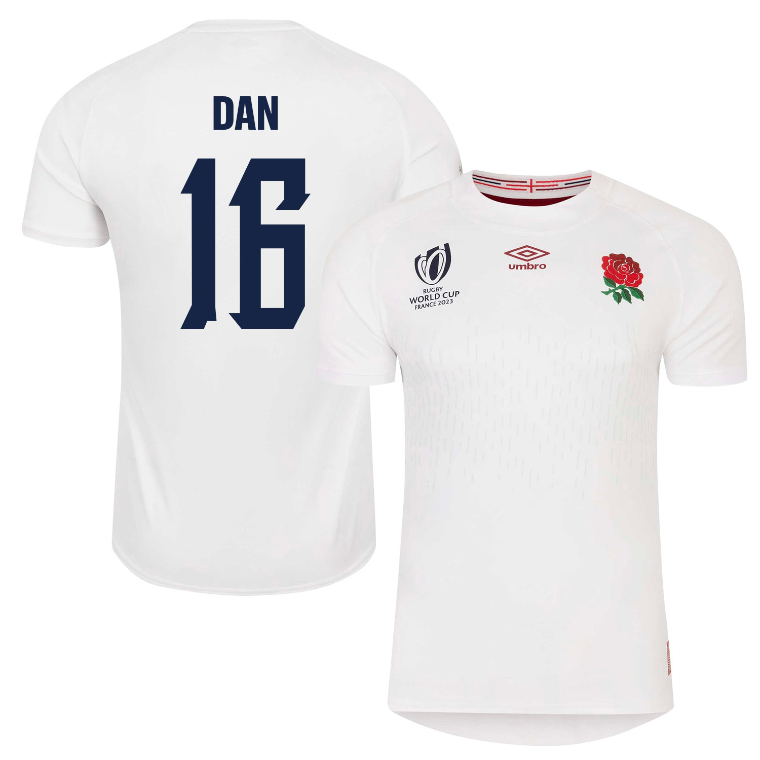 Theo Dan 16 England Rb World Cup 2023 Home Men Jersey – White