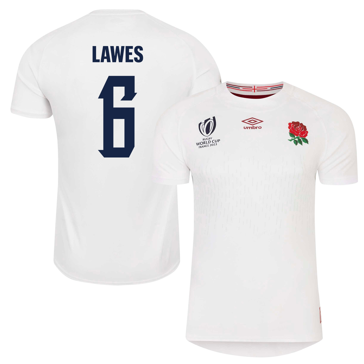 Courtney Lawes 6 England Rb World Cup 2023 Home Men Jersey – White