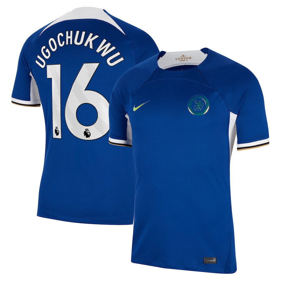Lesley Ugochukwu 16 Chelsea 2023/24 Home Men Jersey – Blue