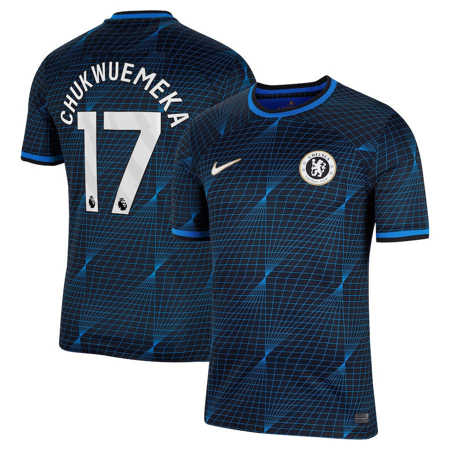 Carney Chukwuemeka 17 Chelsea 2023/24 Away Men Jersey – Navy