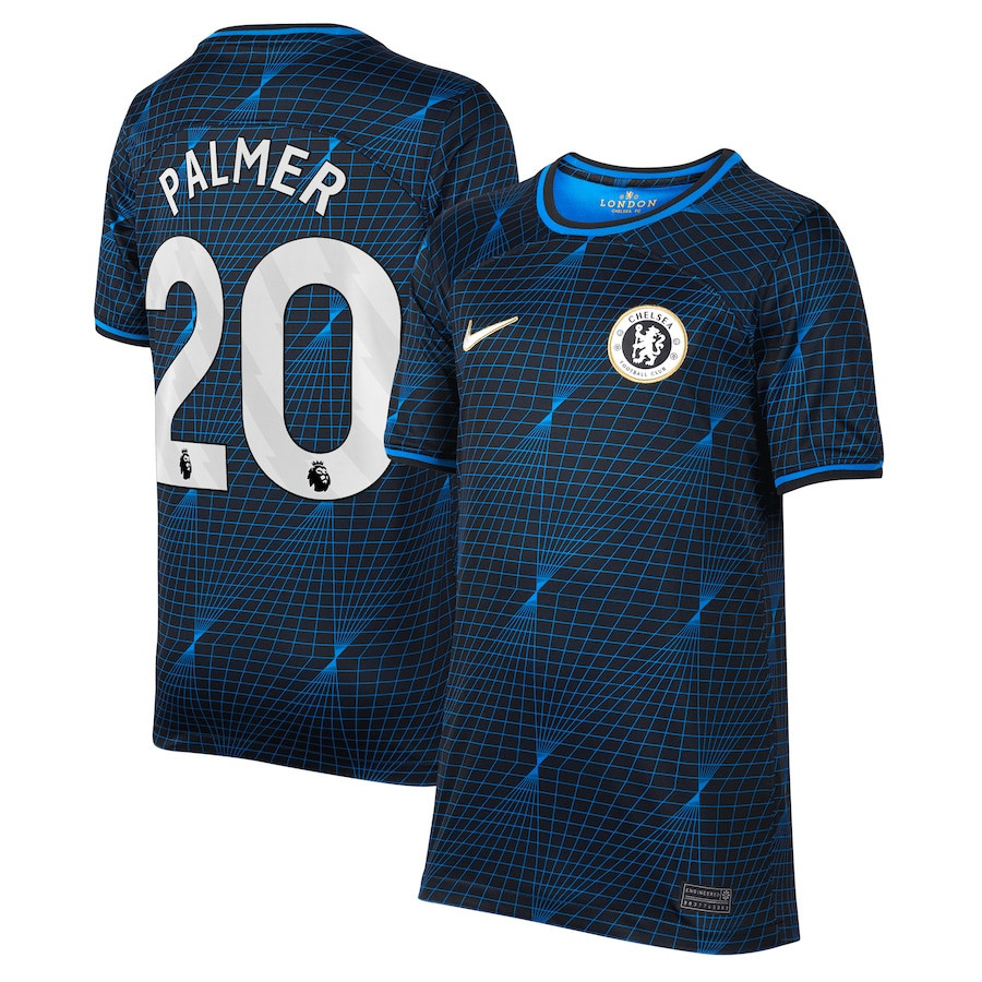 Cole Palmer 20 Chelsea 2023/24 Away YOUTH Jersey – Navy